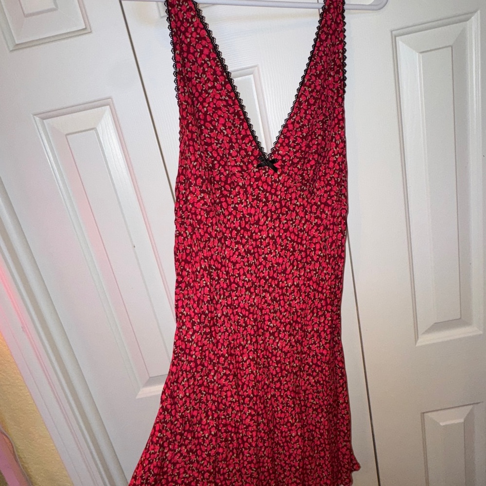 Wild Fable Red and Black Mini Dress